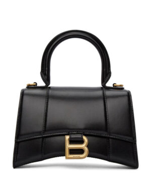 Balenciaga Hourglass XS Top Handle Bag Black