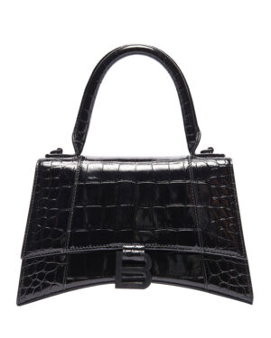 Balenciaga Hourglass XS Top Handle Bag BlackBalenciaga Hourglass XS Top Handle Bag Black