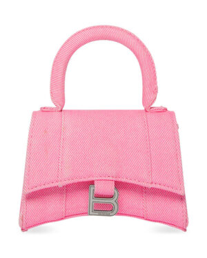 Balenciaga Hourglass Mini Tote Bag Pink