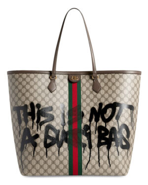 Balenciaga Hacker Graffiti Large Tote Bag Dark Coffee
