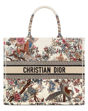 Christian Dior Large Dior Book Tote Cream