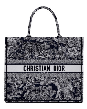 Christian Dior Book Tote Dark Blue