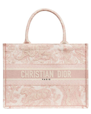 Christian Dior Small Jui Print Book Tote Bag Pink