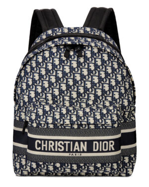 Christian Dior Diortravel Backpack Dark Blue