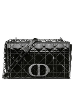 Christian Dior Medium Dior Caro Bag Black