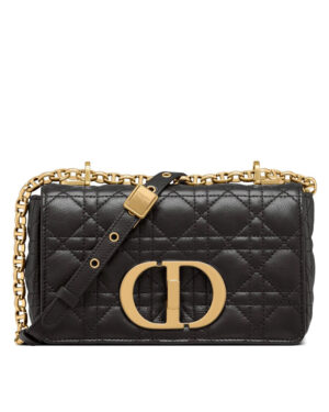 Christian Dior Small Dior Caro Bag Black