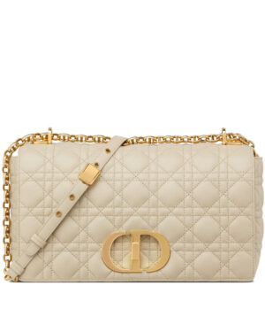 Christian Dior Large Dior Caro Bag Apricot