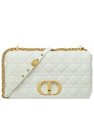 Christian Dior Large Dior Caro Bag White