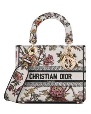 Christian Dior Medium Lady D-Lite Bag Cream