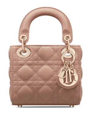 Christian Dior Micro Lady Dior Bag Apricot