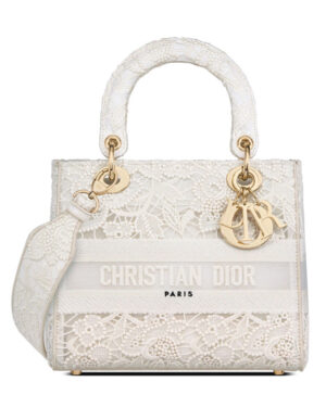 Christian Dior Medium Lady D-Lite Bag White