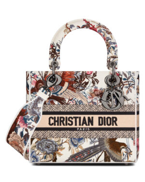 Christian Dior Medium Lady D-Lite Bag White