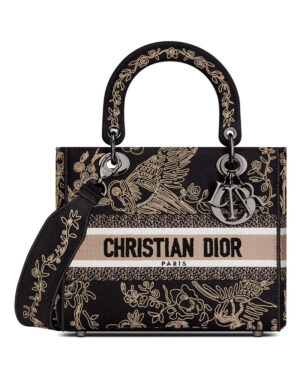 Christian Dior Medium Lady D-Lite Bag Black
