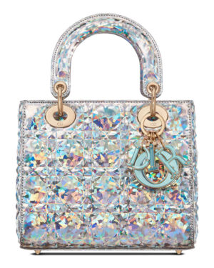 Christian Dior Small Lady Dior My Abcdior Bag Silver