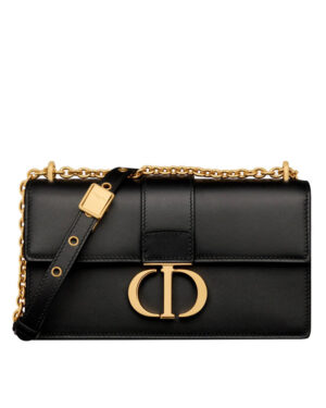 Christian Dior 30 Montaigne East-West Bag With Chain Black