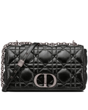 Christian Dior Large Dior Caro Bag Black