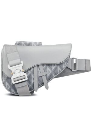 Christian Dior Saddle Bag Gray