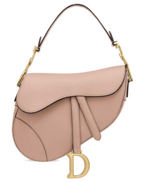 Christian Dior Saddle calfskin bag Light Pink
