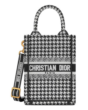 Christian Dior Mini Dior Book Tote Phone Bag Black