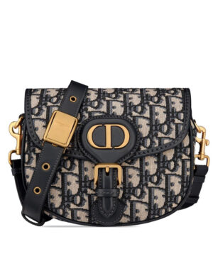 Christian Dior Small Dior Bobby Handbag Dark Blue