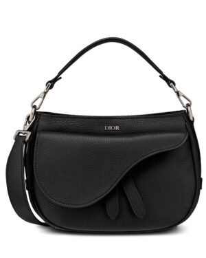 Christian Dior Mini Saddle Soft Bag Black