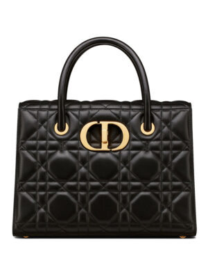 Christian Dior Large St Honore Tote Black