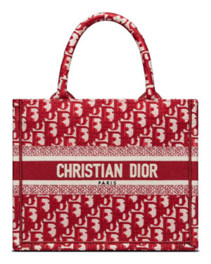 Christian Dior Small Dior Book Tote Red