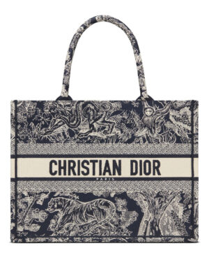 Christian Dior Medium Dior Book Tote Dark Blue