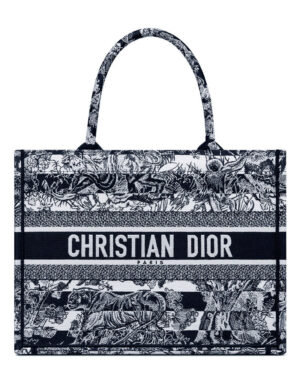 Christian Dior Medium Book Tote Dark Blue