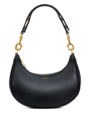 Celine Medium Ava Strap Bag In Smooth Calfskin Black