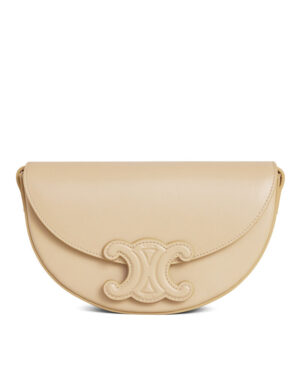 Celine Besace Cuir Triomphe In Smooth Calfskin Apricot