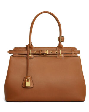 Celine Conti Bag In Supple Calfskin Coffee