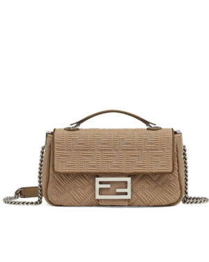 Fendi Midi Baguette Chain 8BR793 Gray