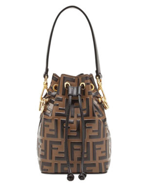 Fendi Mon Tresor Leather Mini-bag 8BS010 Coffee