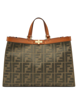 Fendi Peekaboo X-Tote Coffee