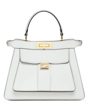 Fendi Peekaboo ISeeU Medium Tote 8BN321 White