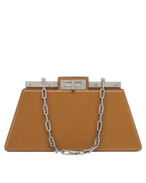 Fendi Peekaboo Cut Medium 8BN340 Coffee