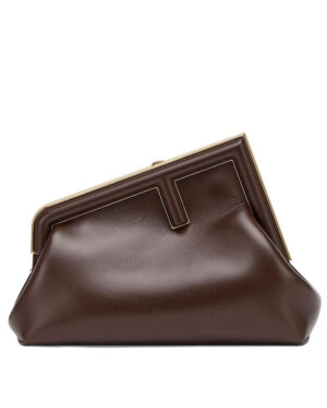 Fendi First Small Leather Bag 8BP129 Dark Coffee
