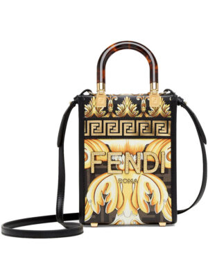 Fendi Mini Sunshine Shopper Black