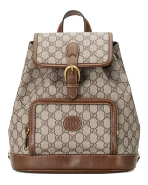 Gucci Backpack With Interlocking G 674147 Dark Coffee
