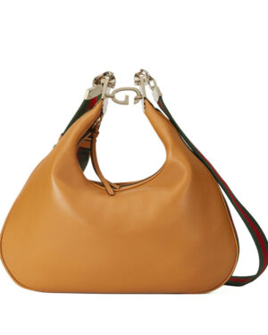 Gucci Attache Large Shoulder Bag 702823 Light Coffee