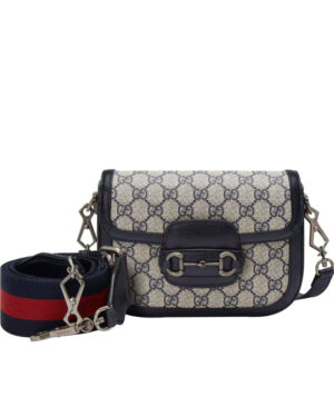 Gucci Horsebit 1955 GG Mini Bag 658574 Dark Blue