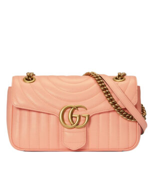 Gucci GG Marmont Matelasse Shoulder Bag 443497 Pink