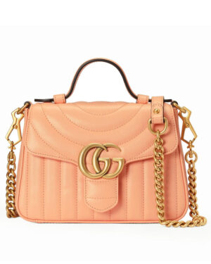 Gucci GG Marmont Mini Top Handle Bag 547260 Pink