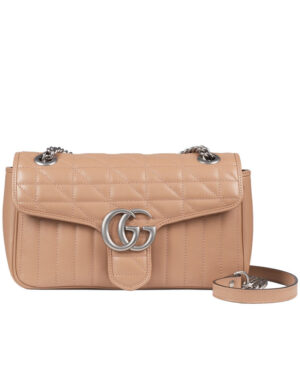 Gucci GG Marmont Small Shoulder Bag 443497 Apricot