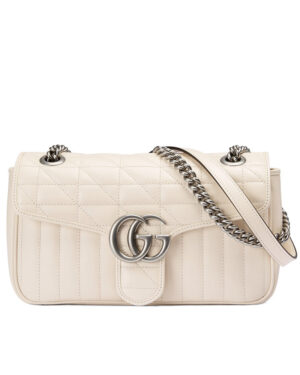 Gucci GG Marmont Small Shoulder Bag 443497 Cream