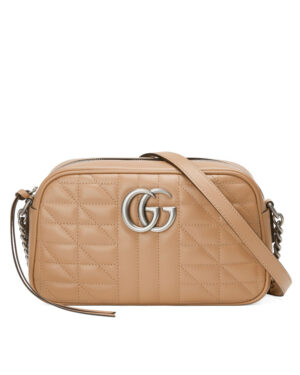 Gucci GG Marmont Small Shoulder Bag 447632 Apricot