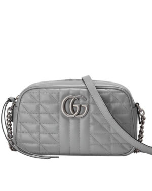 Gucci GG Marmont Small Shoulder Bag 447632 Gray