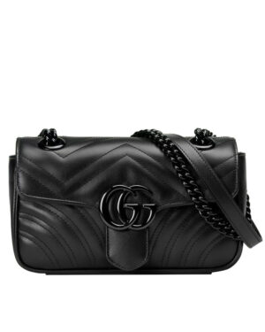 Gucci GG Marmont Quilted Mini Bag Black