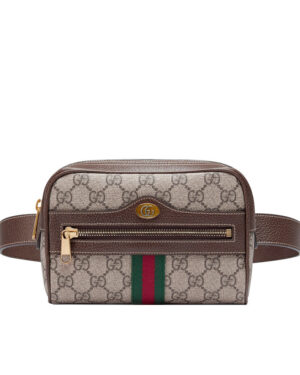 Gucci Ophidia GG Supreme small belt bag 517076 Dark Coffee